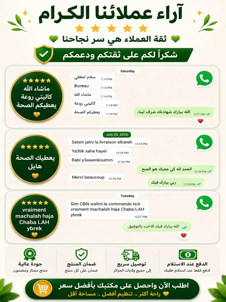 آراء وتجارب زبائن المكتب القابل للطي